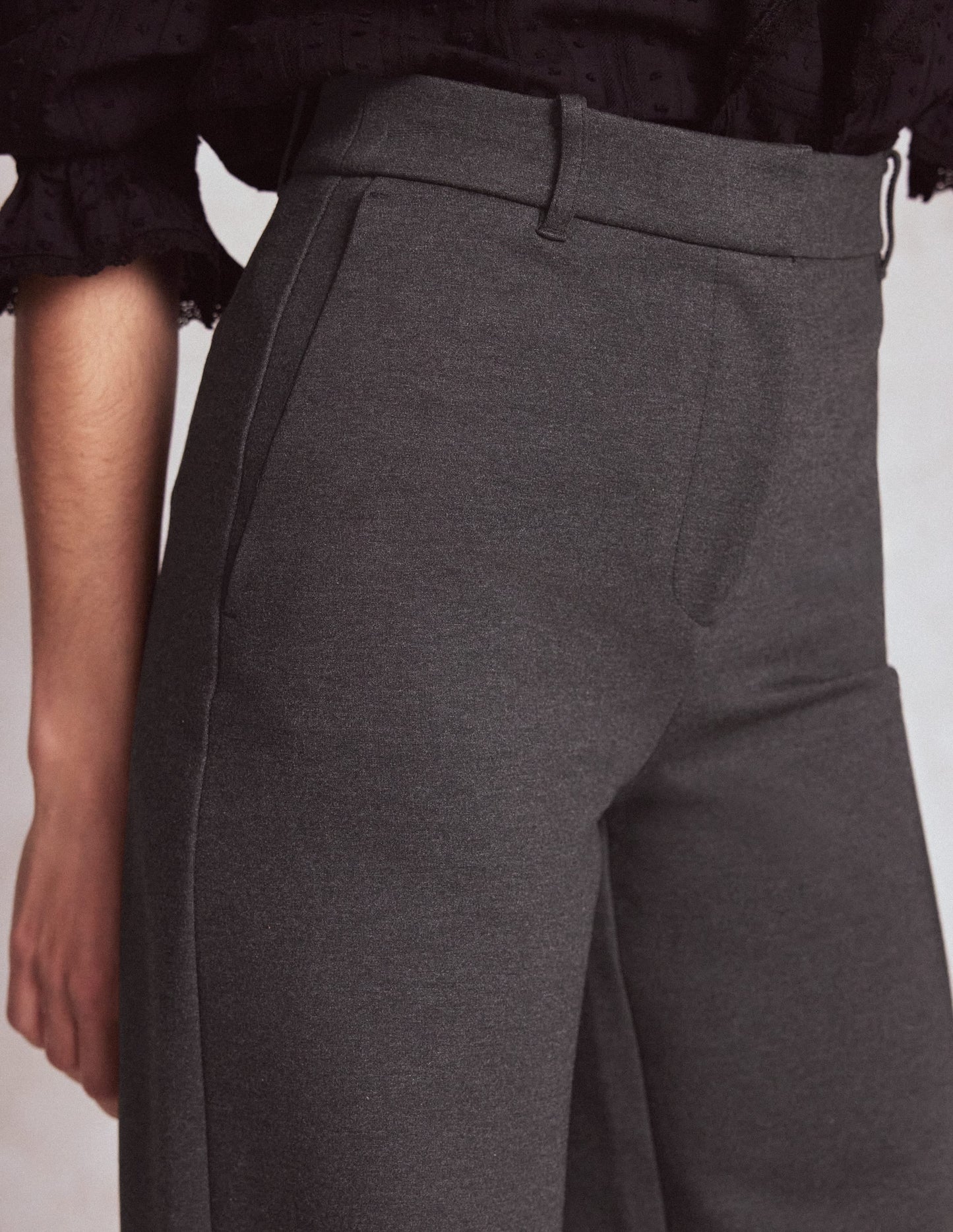 Belgravia Ponte Pants-Charcoal