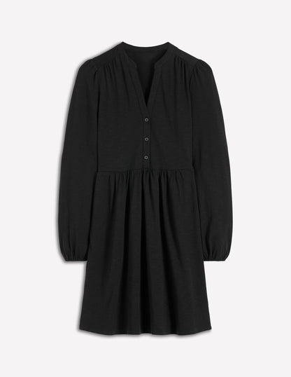 Amy Short Jersey Dress-Black