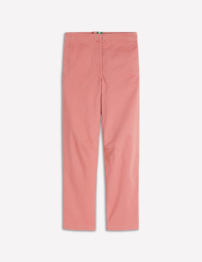 Barrel Leg Chino Pants-Vintage Rose