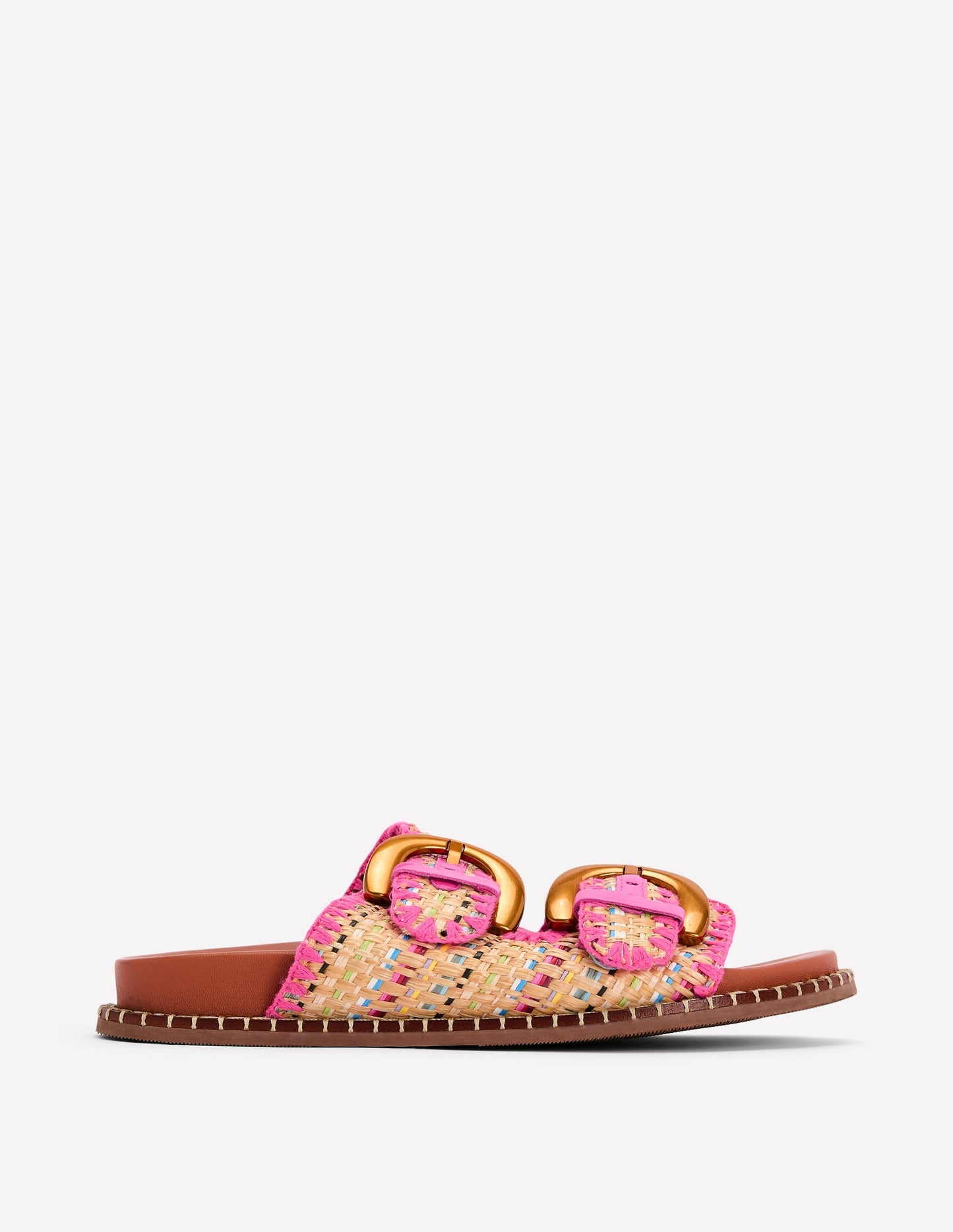 Alberta Footbed Sandals-Natural/Multi