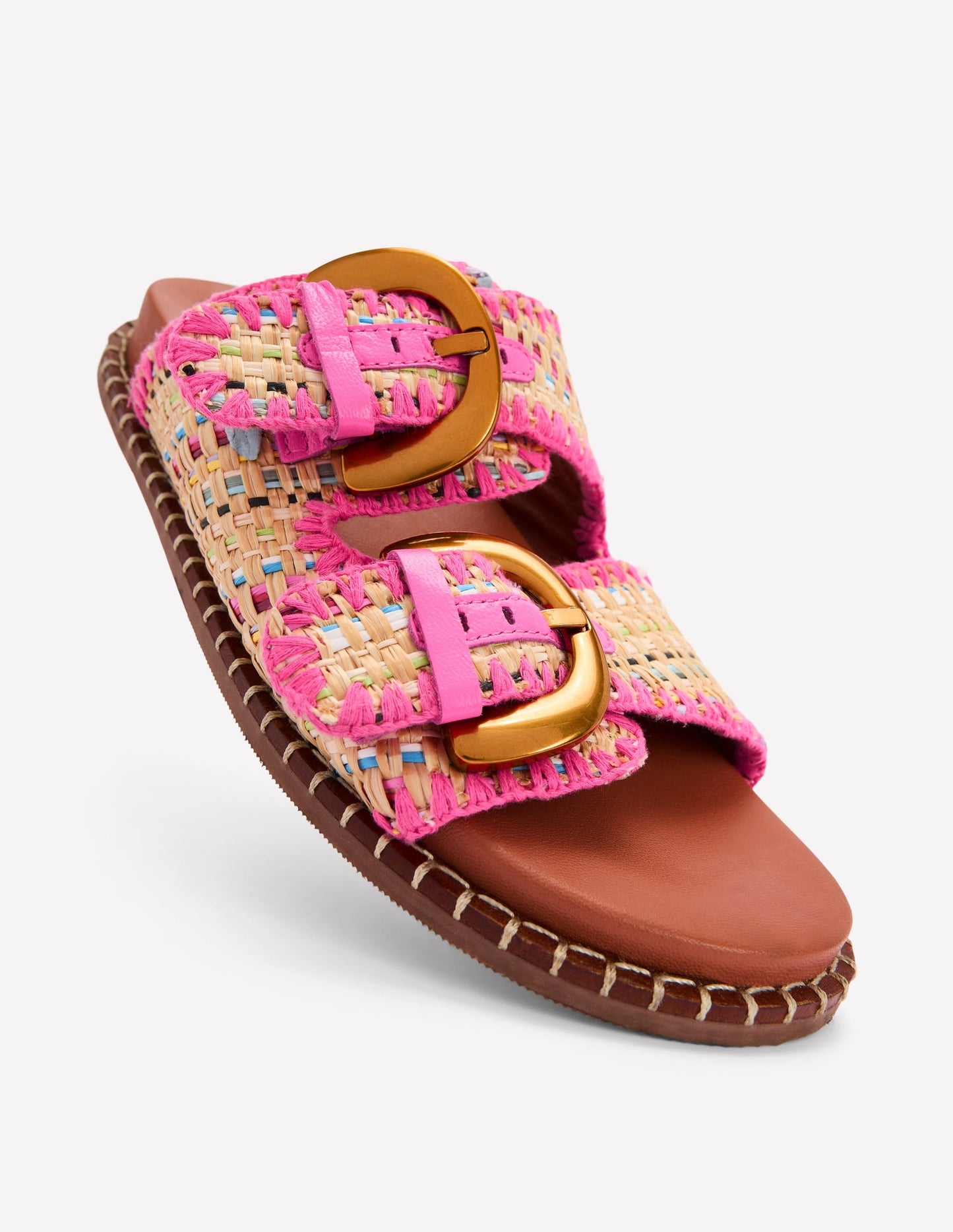 Alberta Footbed Sandals-Natural/Multi