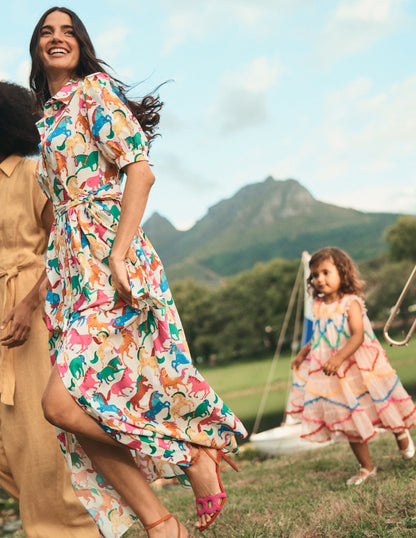 Alexa Maxi Shirt Dress-Multi, Pony Club