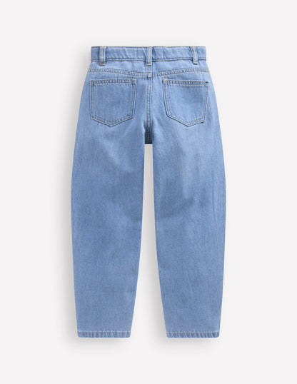 Barrel Jeans-Light Wash