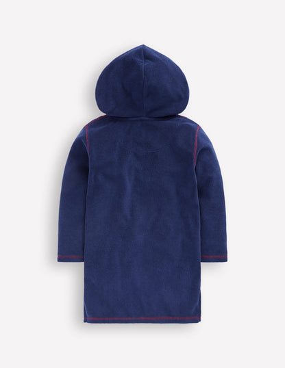 Appliqué Towelling Throw-on-Navy Shark