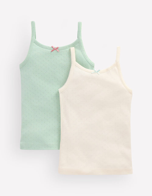 2-Pack Pointelle Tank Tops-Harbor Grey