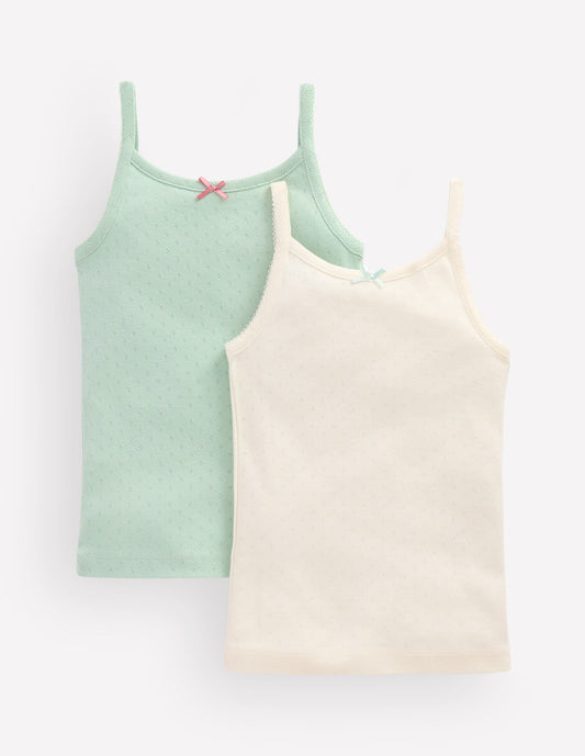 2-Pack Pointelle Tank Tops-Harbor Grey