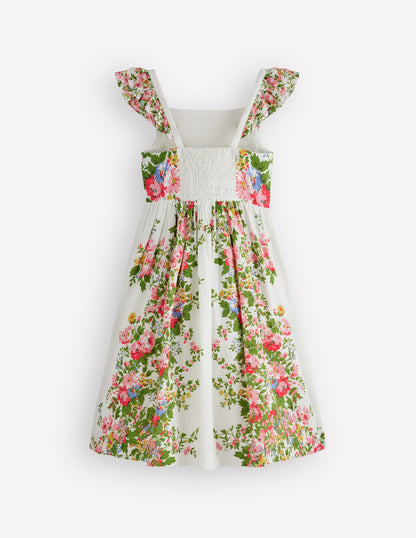 Annalisa Twirly Sundress-Soft Ivory Floral