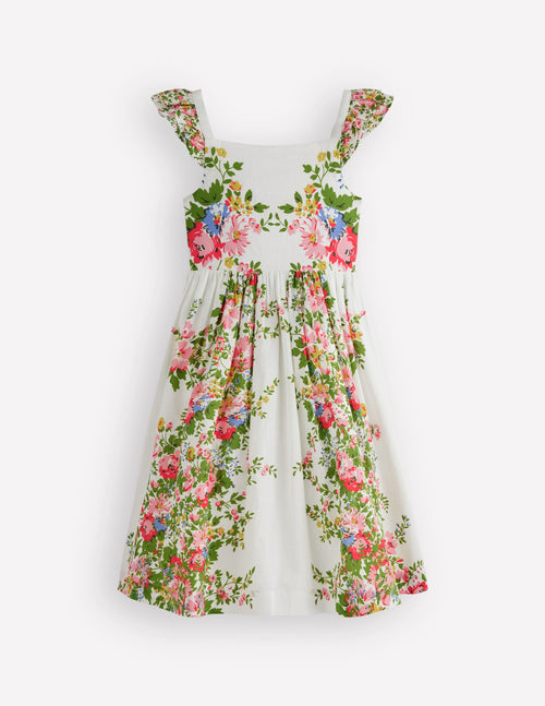 Annalisa Twirly Sundress-Soft Ivory Floral