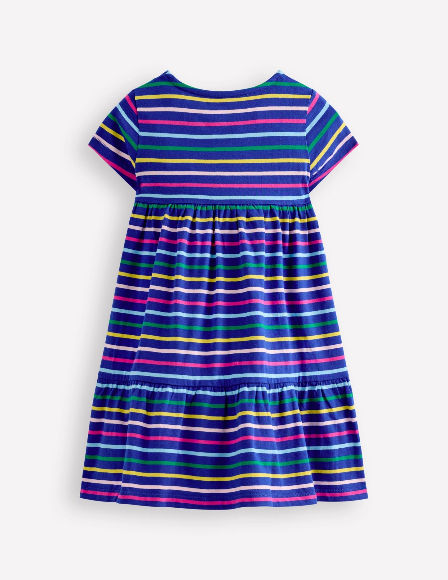 Ariel Twirly Jersey Dress-Multi Stripe