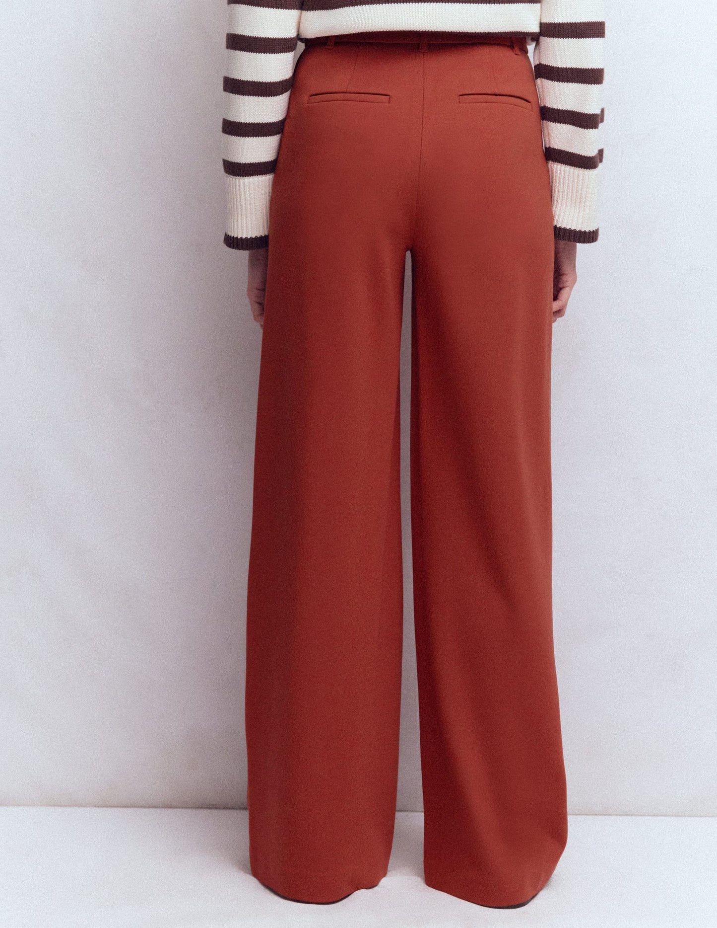 Belgravia Ponte Pants-Burnt Orange