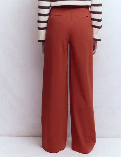 Belgravia Ponte Pants-Burnt Orange