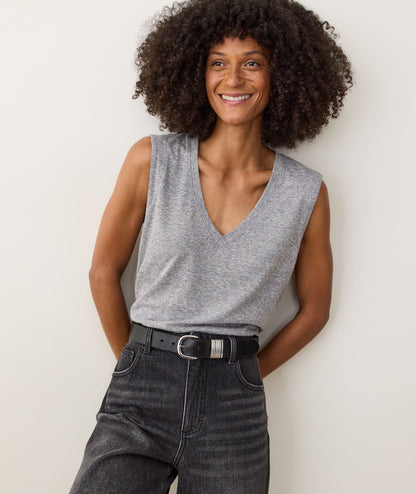 Tissue V-Neck Tank