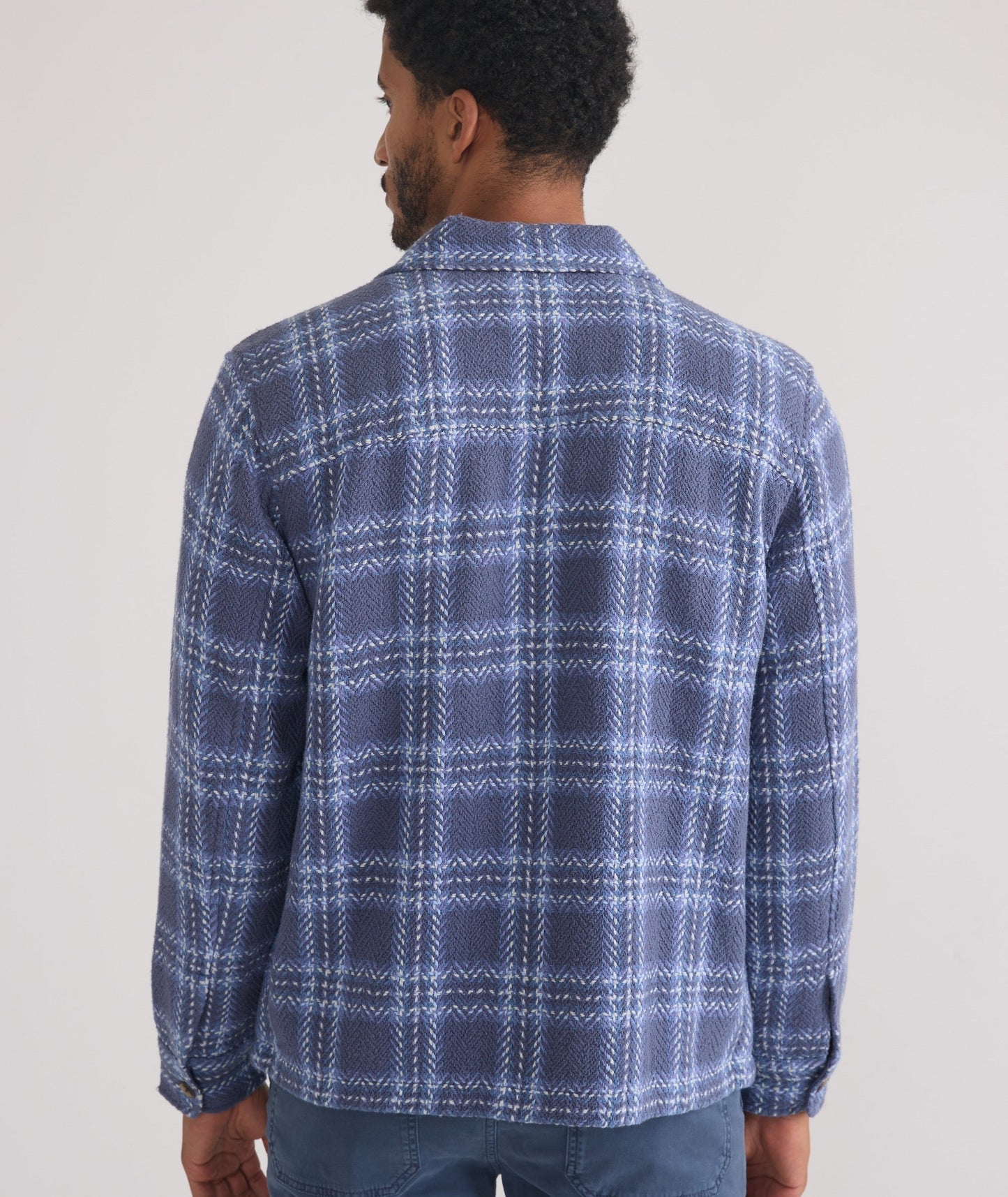 Textured Herringbone Overshirt